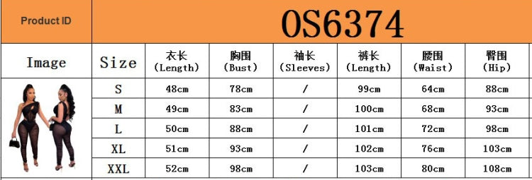 Spring Sexy Black Mesh See Through One Shoulder Sleeveless Corset Top and Ruched Pants Set Wholesale 2 Piece Sets 8