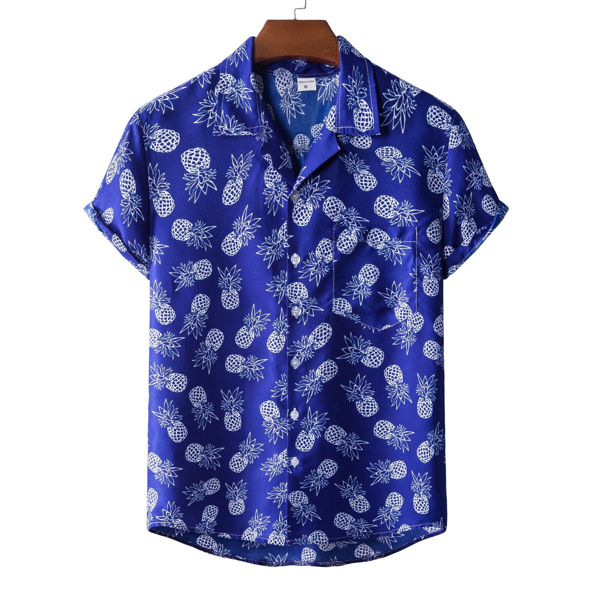 Men's Print Holidays Men's Short Sleeve Casual Shirt