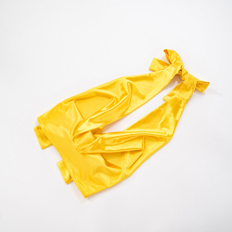 Women Sexy Halter Neck Swinging Neck Tie-Up Top Shorts Two-Piece Set 16