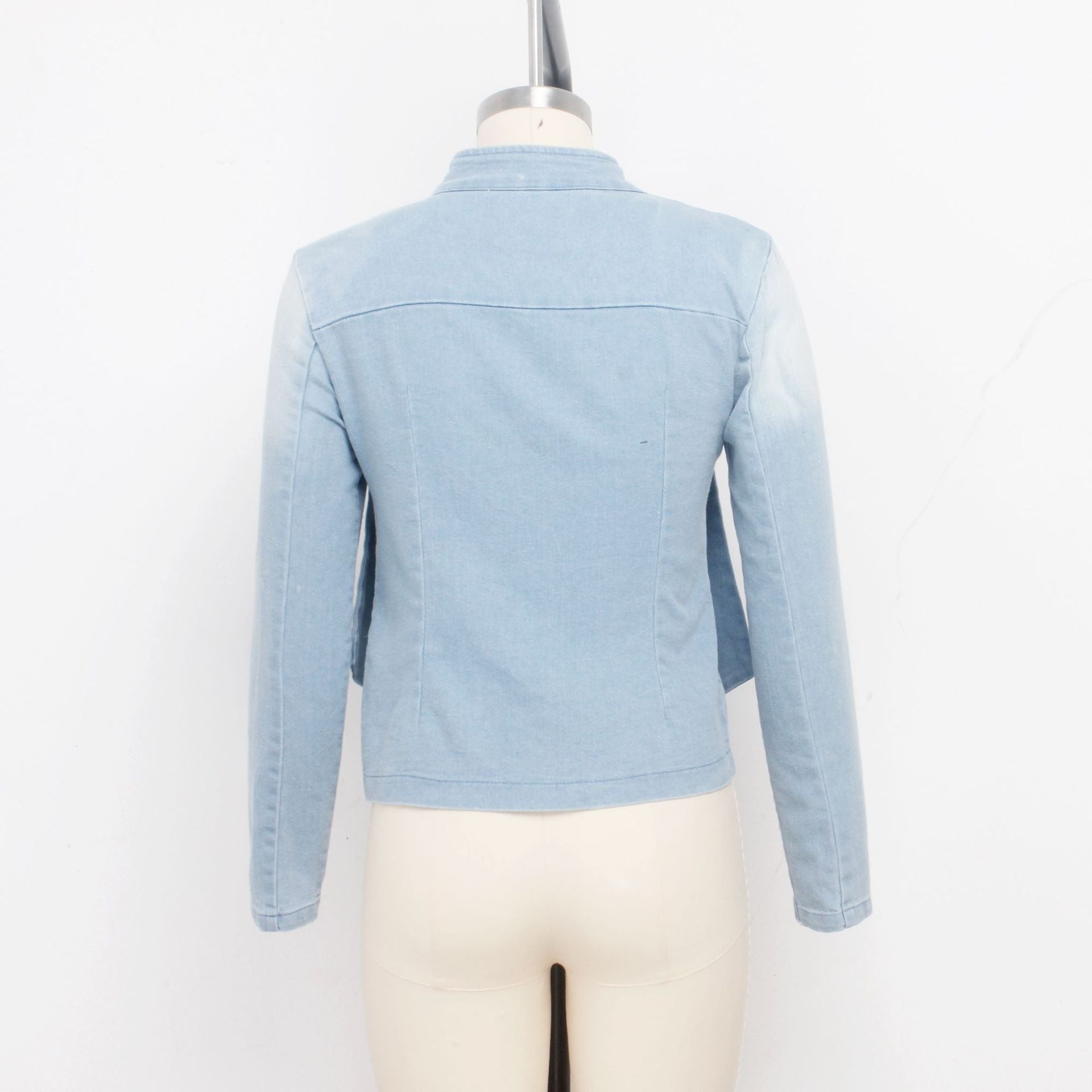 Sexy Fashion Women's Clothing Long-Sleeved Denim Jacket Top 12