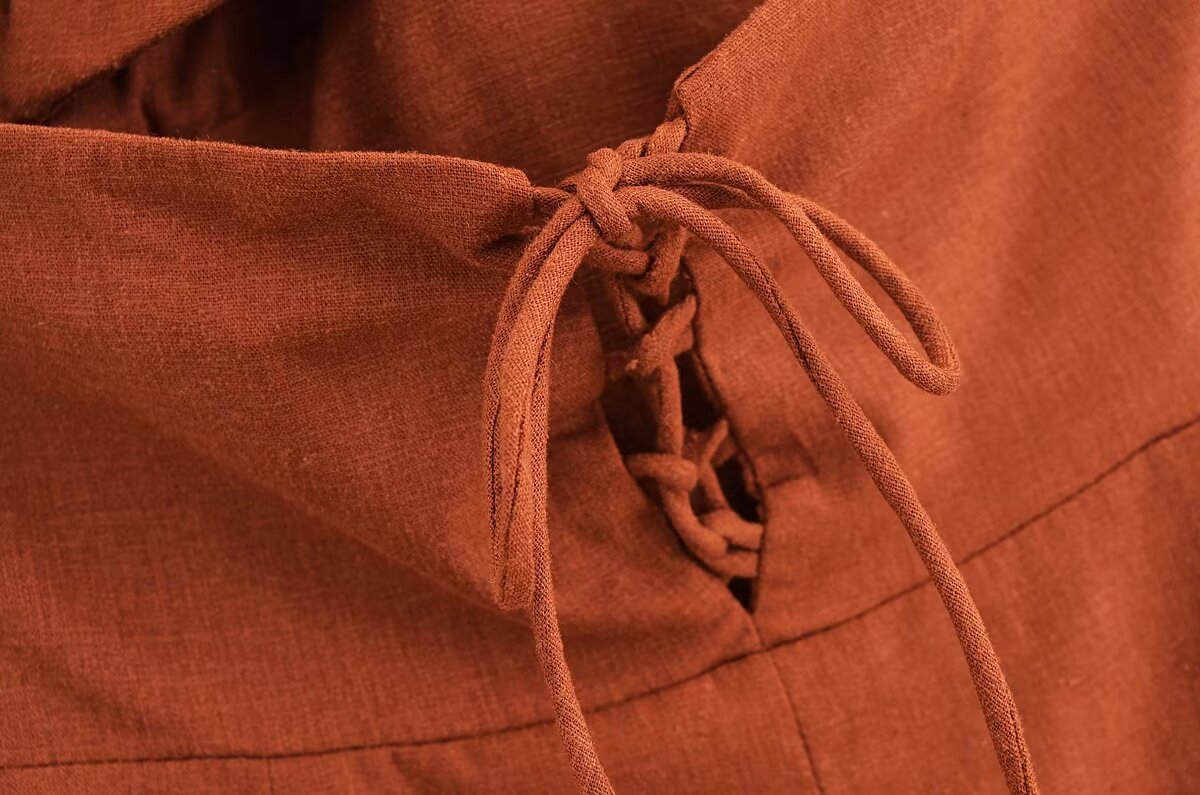 Women summer sexy v-neck backless Halter Neck dress 10