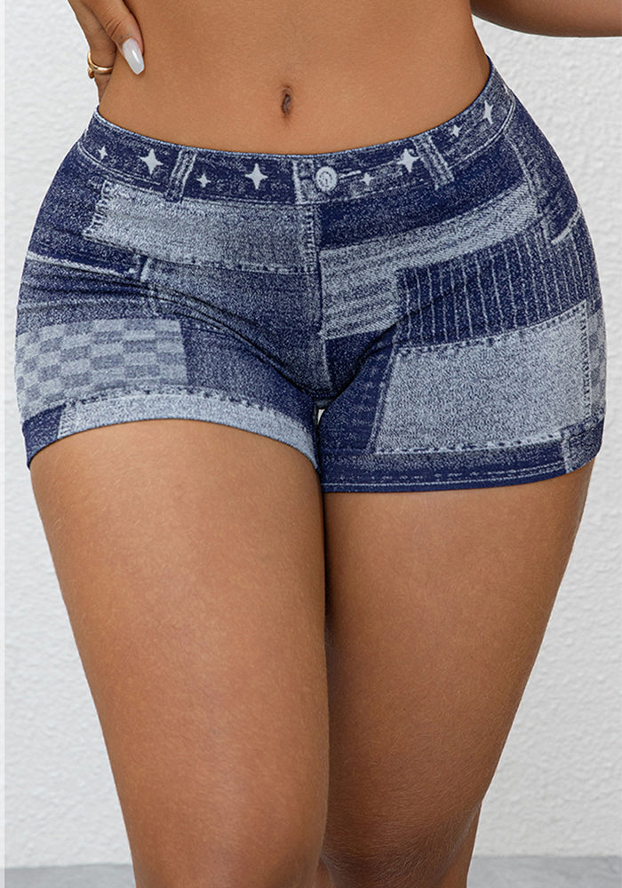 Plus Size Women's Seamless Square Leg Basic Shorts High Stretch Tight Fitting Square Leg Shorts