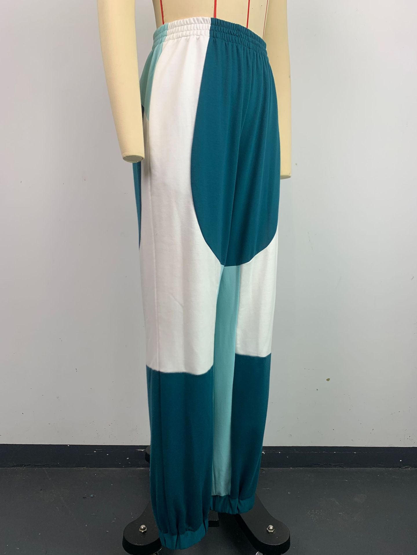 Fashionable Color Matching Loose Sports Pants Elastic Waist Outdoor Jogging Casual Sweatpants 11