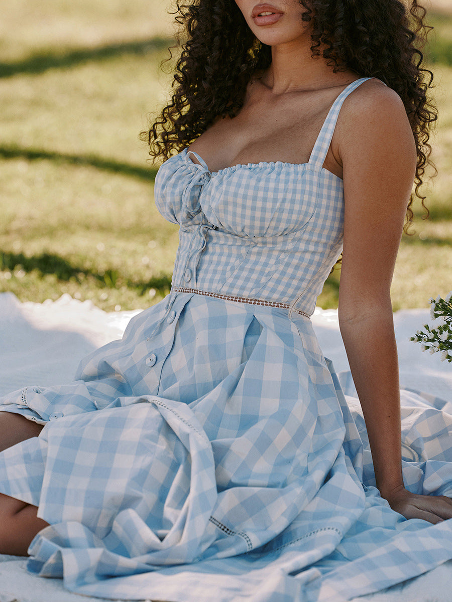 Sweet Strapless Sleeveless Slim Fit Dress 7