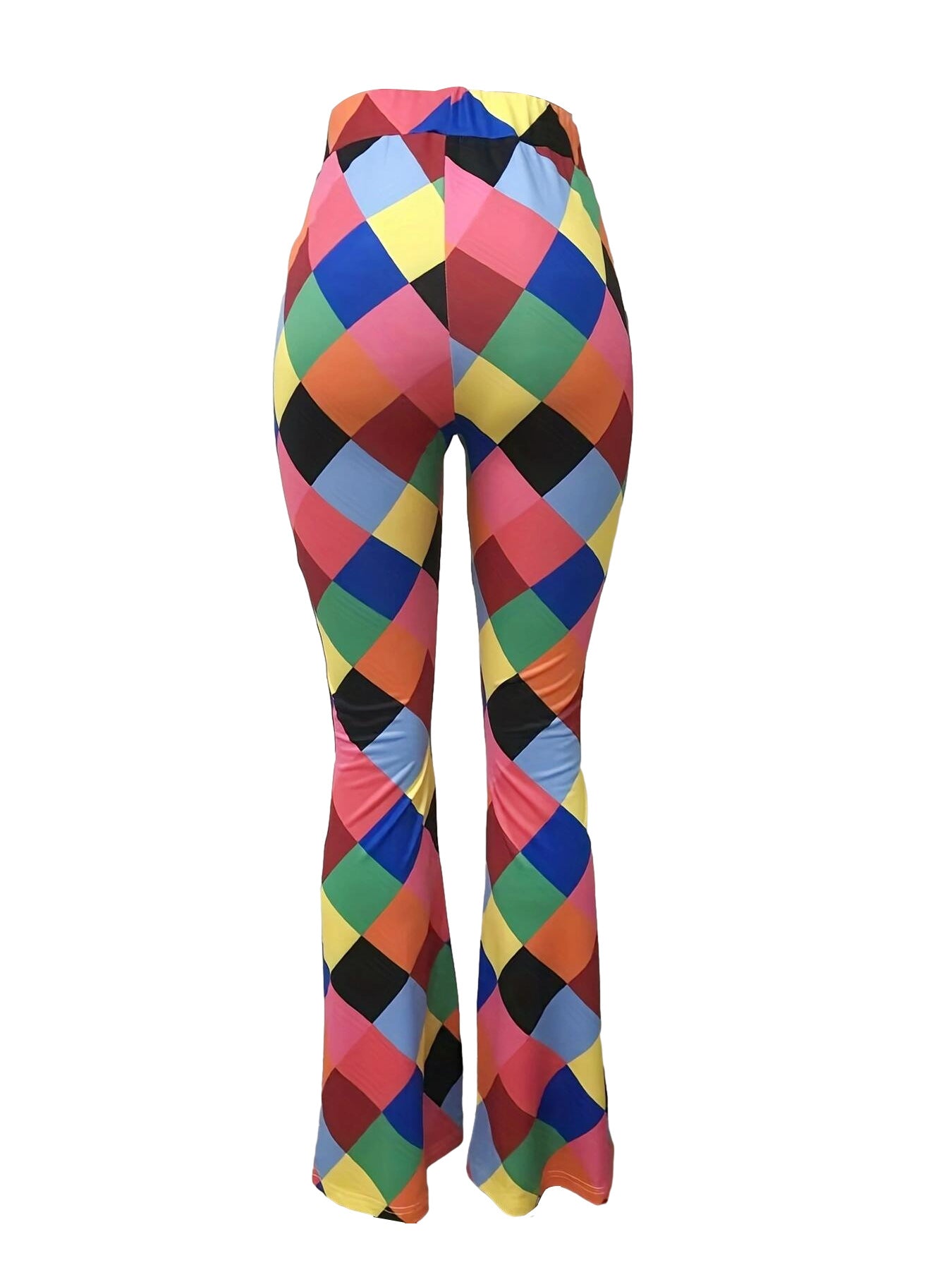 Women's Printed Pad-Dyed Flare Trousers