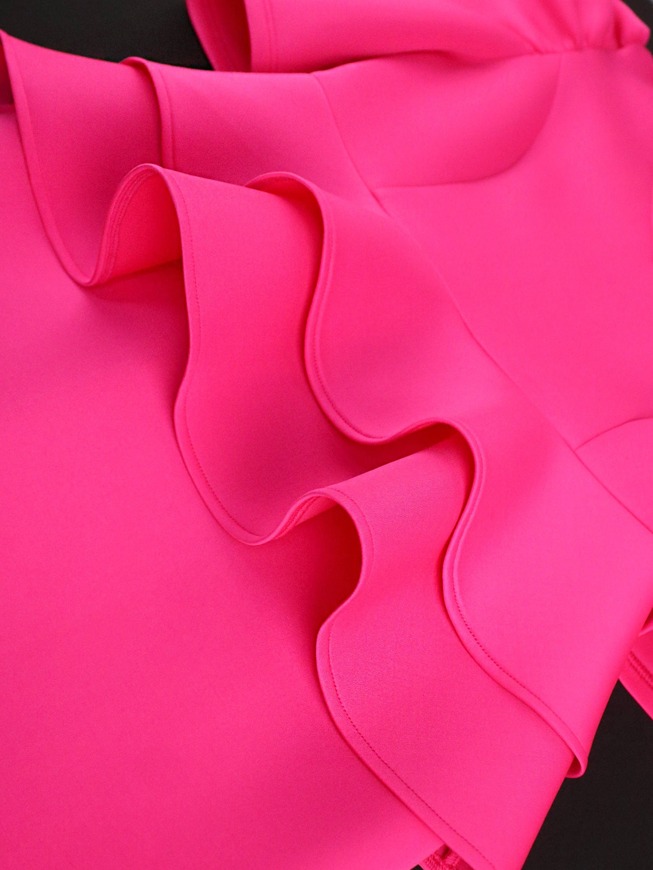 Fake Two Piece Style Cocktail Party Ruffled High Waist Bodycon Dress 11