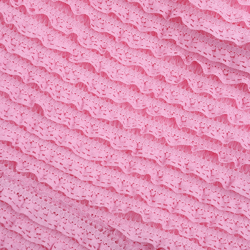 Women Elegant Jacquard Off-Shoulder Wave Pattern Long-Sleeved Dress 16