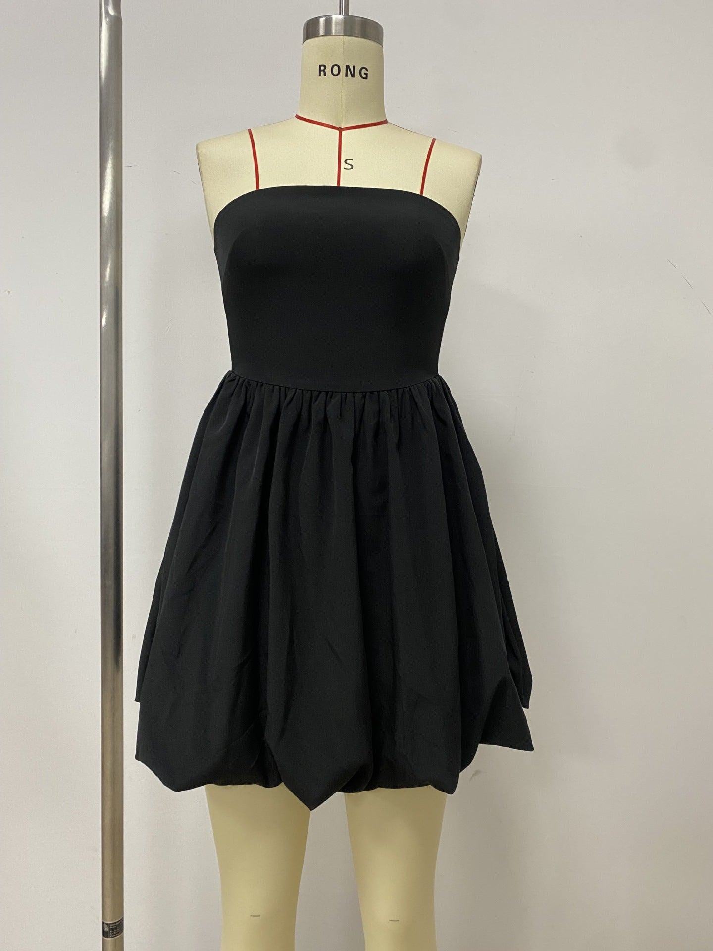 Women Sleeveless Strapless Sexy Flower Bud Dress 8