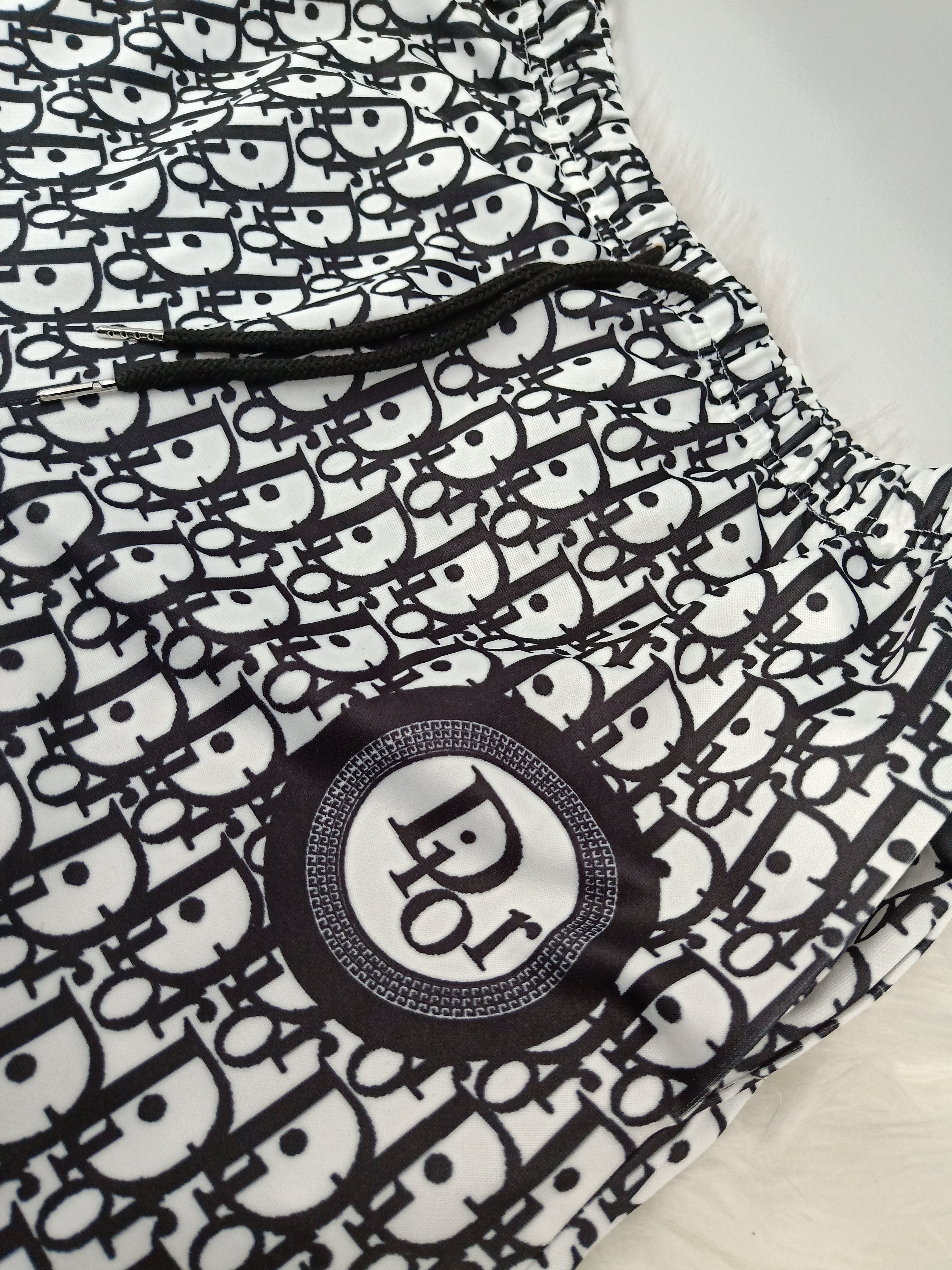 Women's Fashion Casual Trendy Ribbed Long Sleeve Loose Wide Leg Two-Piece Pants Set 4