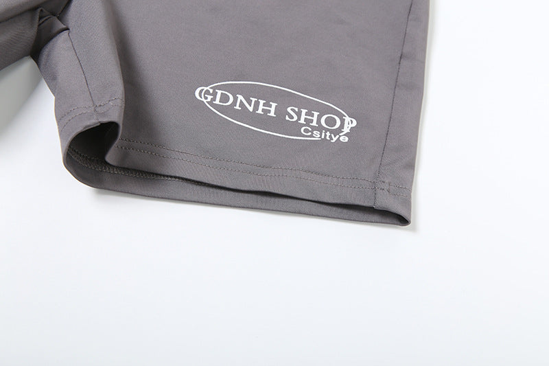 Women summer Casual print Top and shorts Two Piece Set 18