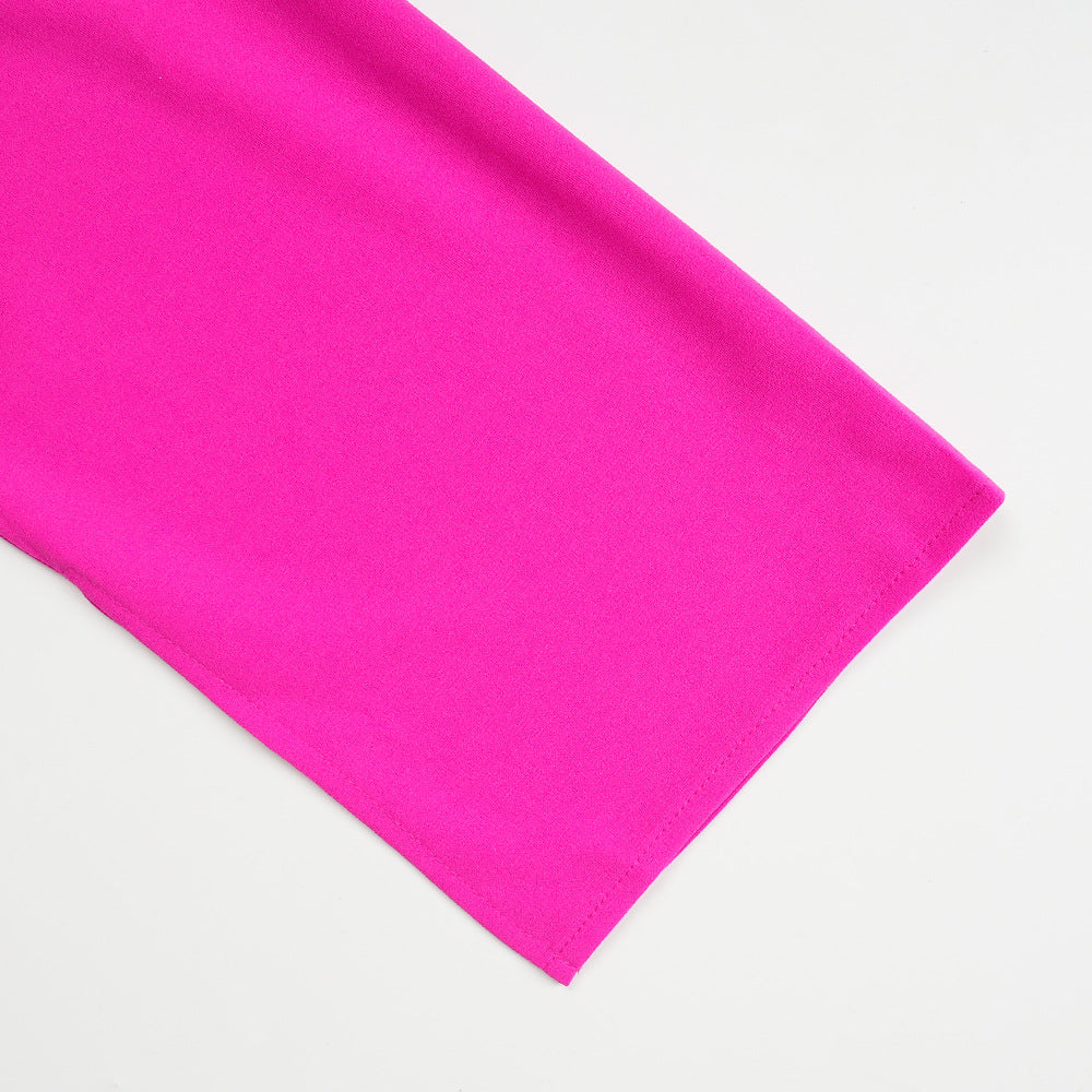 Women long-sleeved button fake two-piece Beaded dress 20