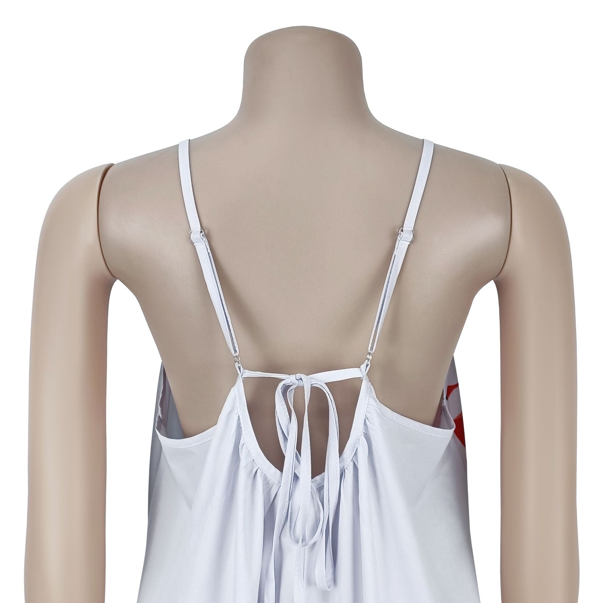 Fashion Women's Sexy Strappy Floral Print Low Back Maxi Dress 9