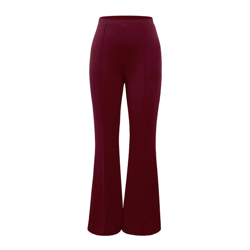 Casual Pants Spring and Autumn Chic Career Slim Pants Versatile Fashion Wide Leg Pants 22