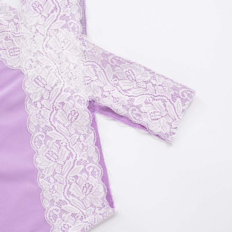 Women sexy lace Strapless Top cross hollow trousers two-piece suit 29