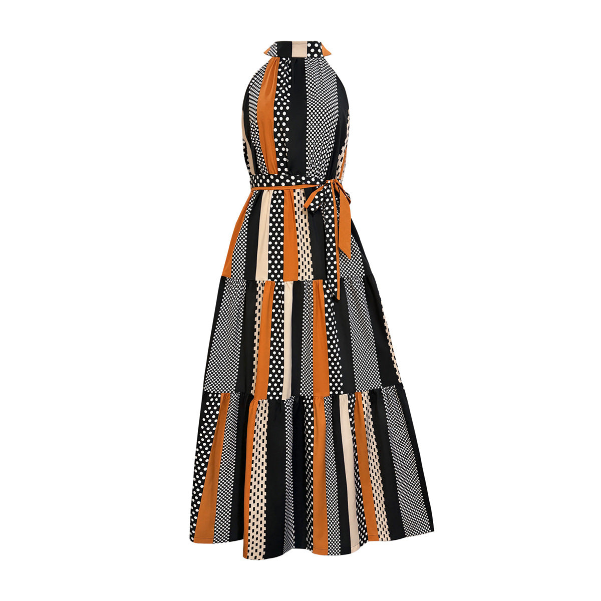 Women Halter Neck Sleeveless Dress 5