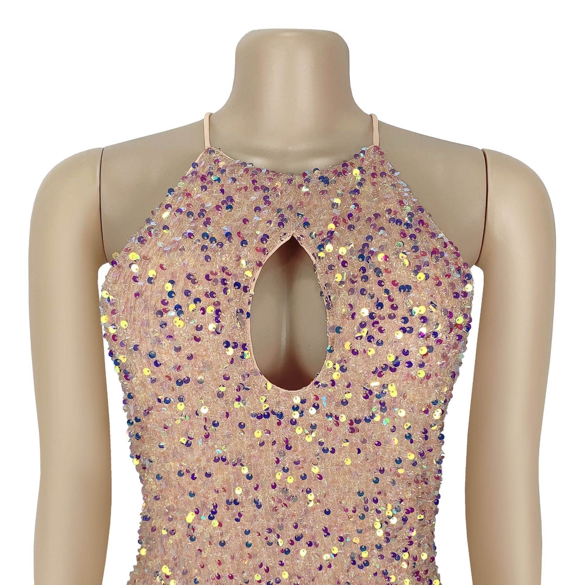 Women's Chic Sexy Sequined Split Fashionable Dress 7