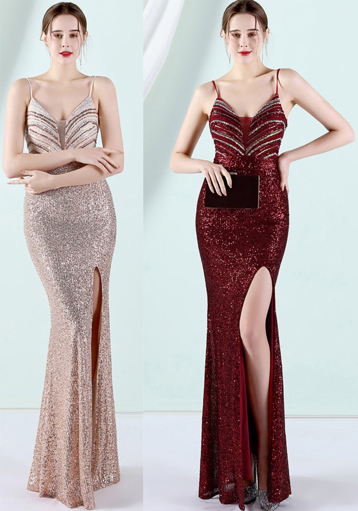 Sequin Plus Size Beauty Formal Party Evening Dress
