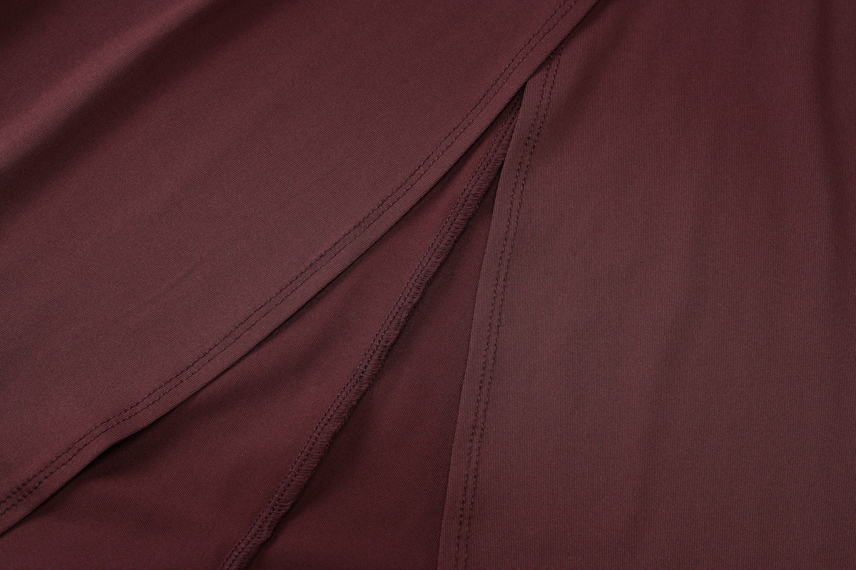 Women Solid Sexy V Neck Sleeveless Hollow Slit Halter Neck Dress 13