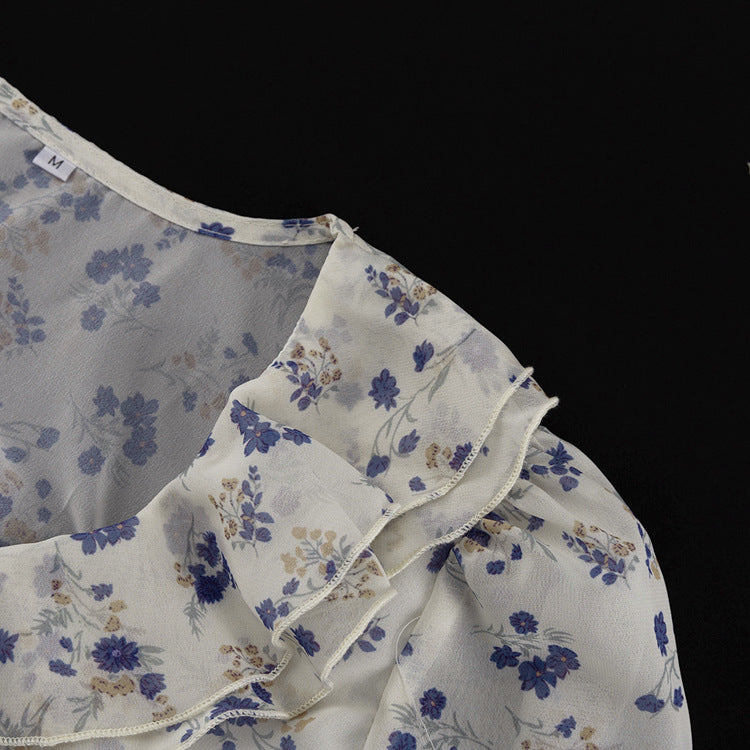 Women's Sexy Long Sleeve Printed Short Autumn Women's Dress 13