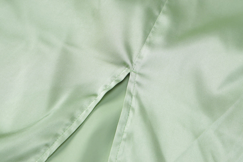 Summer Same Style Lace Suspender Low Back Fashion Falbala Ribbon Long Dress 13