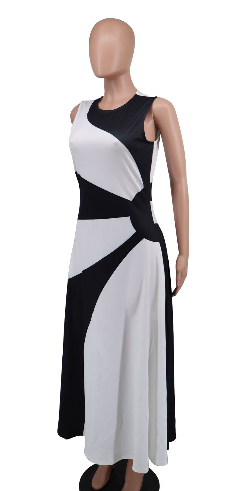 Spring And Autumn Women's Sleeveless Casual Long Dress 9