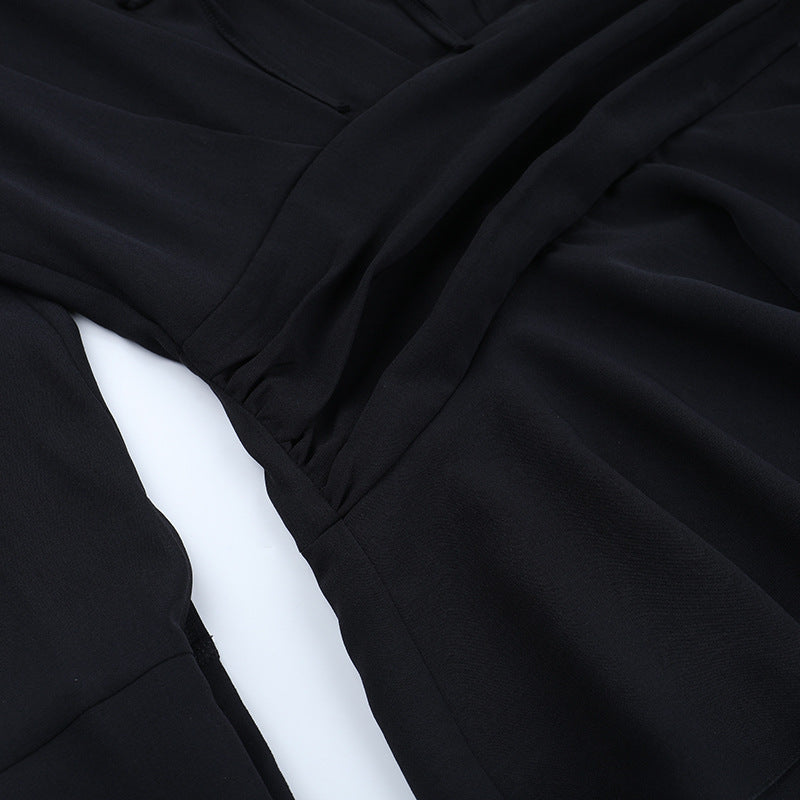 Women's Fashion Chic Lace-Up Long Sleeve Short Dress 15