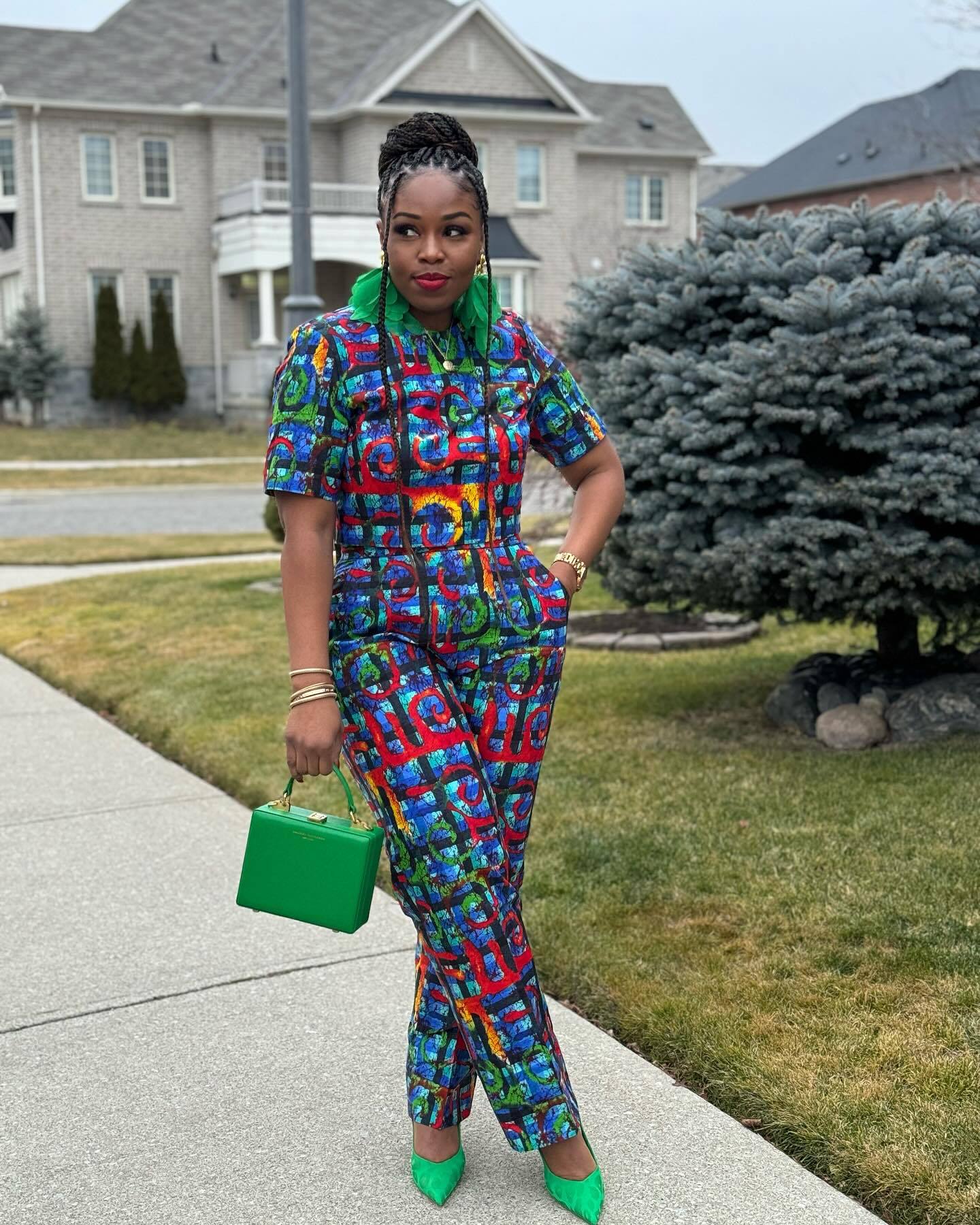 Women Sexy Printed Wide-Leg Stretch Crop Top Two-piece Set 3