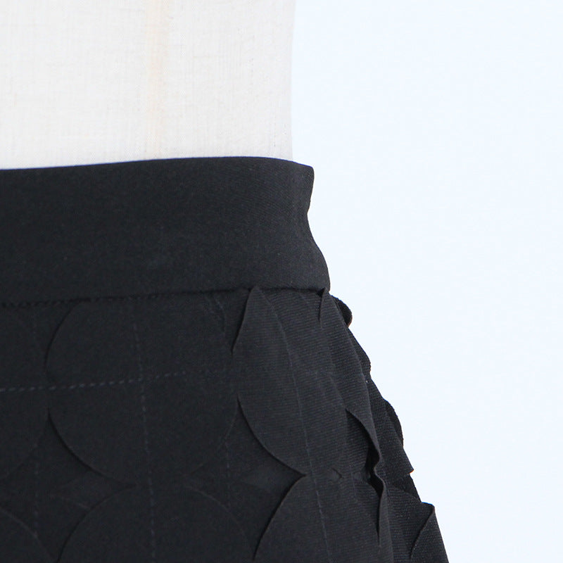 Autumn Fashion Chic Hollow Polka Dot Slim Fit Fringe Skirt 17