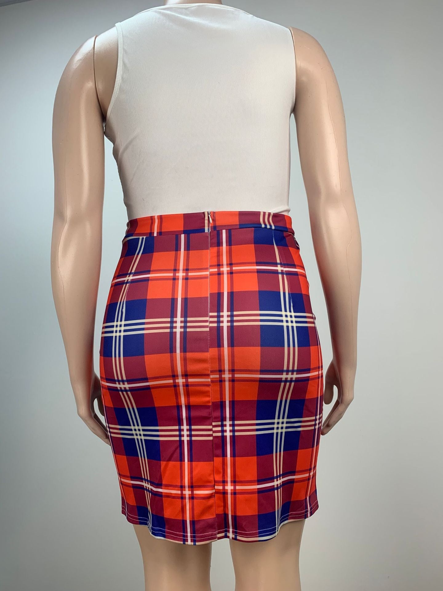 Fashion Summer Printed Lace-Up Slim Sexy Plus Size Skirt 5