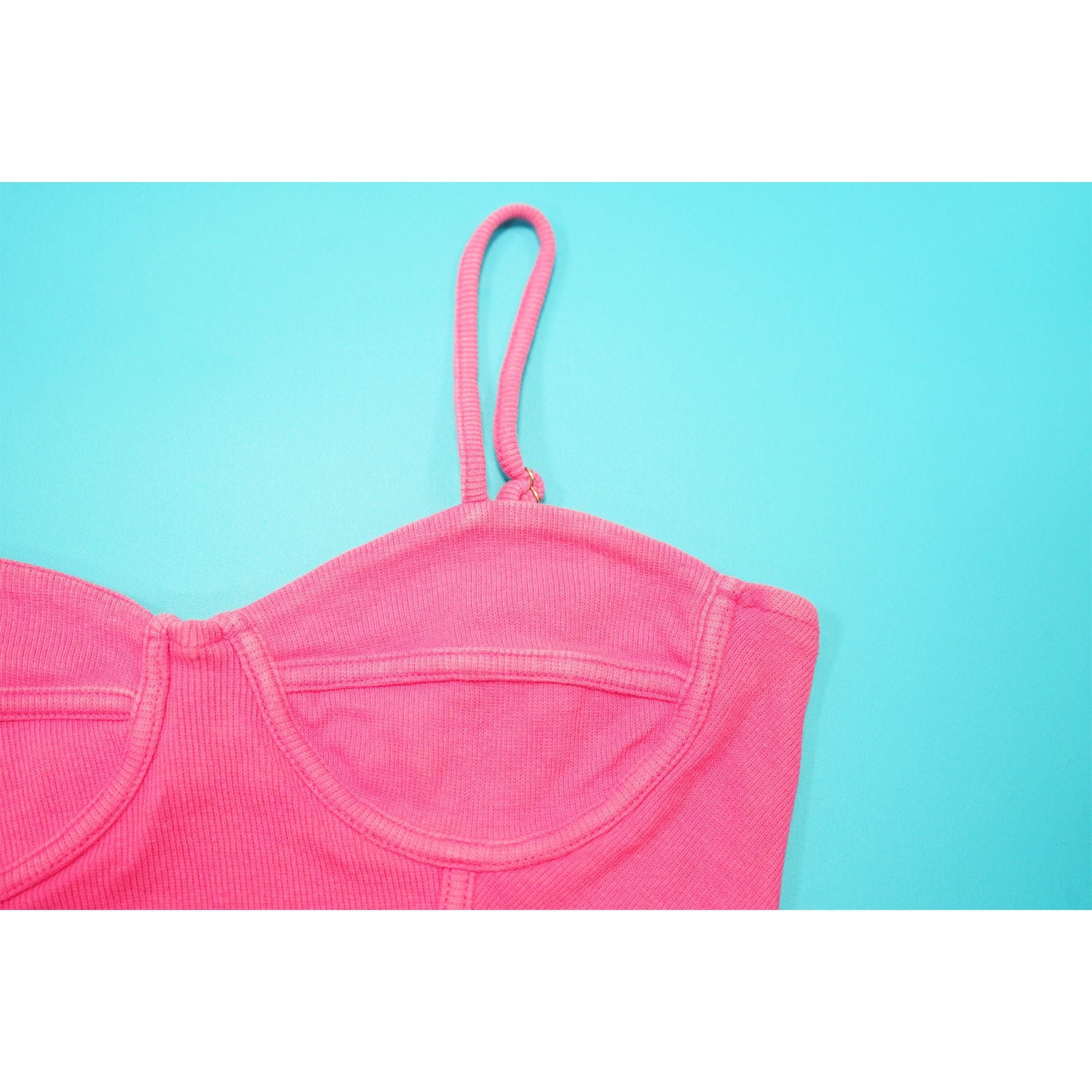 Women Sexy Cotton Washed Strapless Top and Pant Two-Piece Set 17