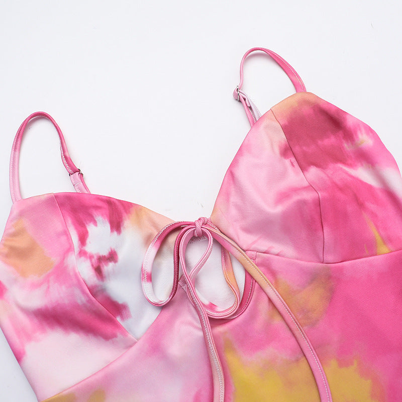 Women suspender strap Beach Holidays dress 8