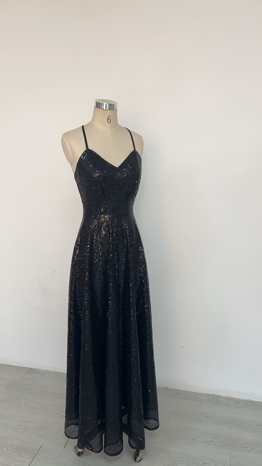 Women Summer Sequined Sexy Suspender Backless Evening Dress（Processing time need 3-6 days） 9