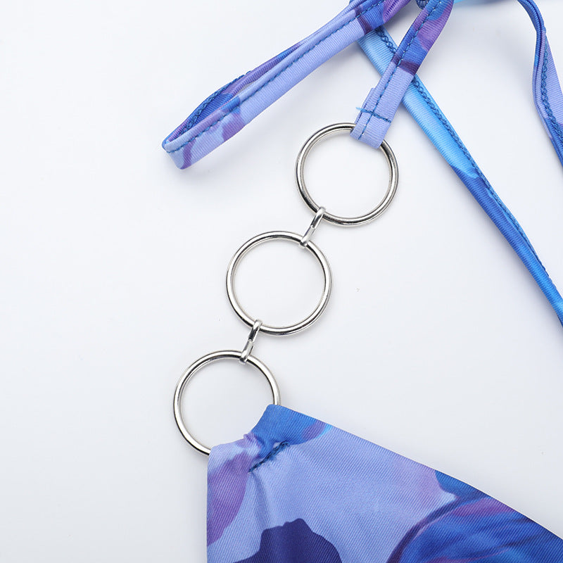 Women Summer Sexy Hoop Neck Halter Neck Bodycon Dress 9