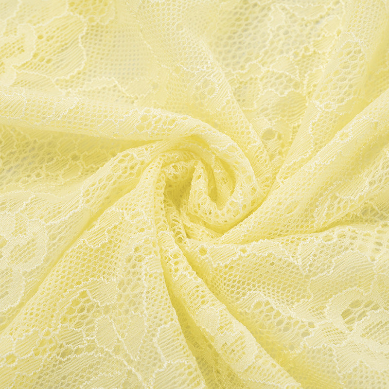 Women's Chic Lace Patchwork Off-Shoulder Slit Long Sleeve Ruffle Maxi Dress 20