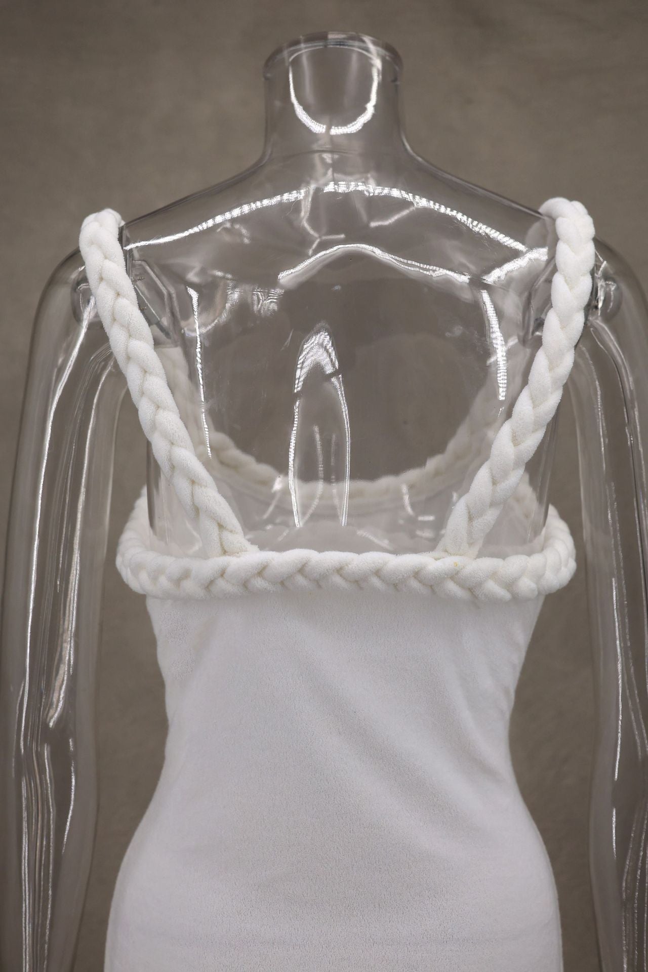 Women Fall and Winter Braided Cord Strap Bodycon Tassel Dress 7