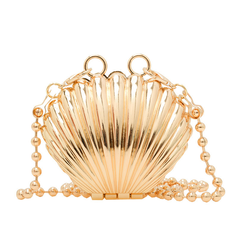 Mini Metal Shell/Heart Shape Bag One Shoulder Crossbody Fashion Bag 4