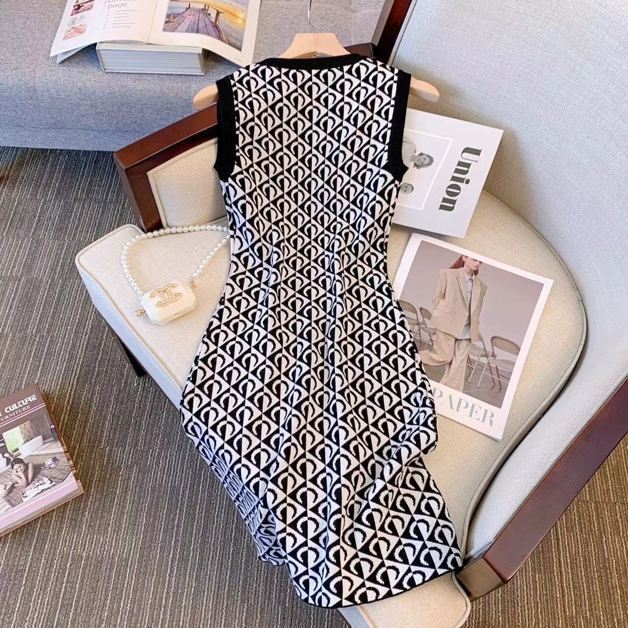 Women Sleeveless Bodycon Knitting Dress 6