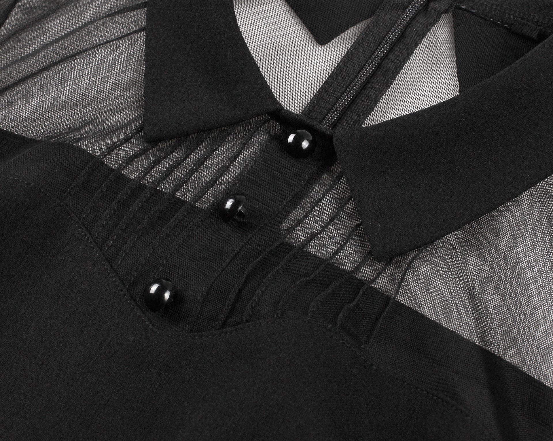 Women's Slim Waist Turndown Collar Short Sleeve High Waist Chic A-ine Dress 7