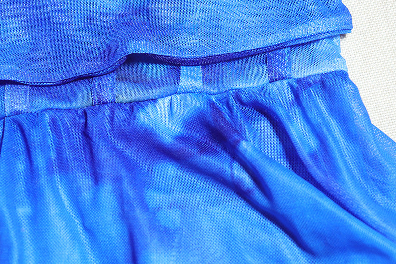 Women printed Chic sexy suspenders Backless dress 14