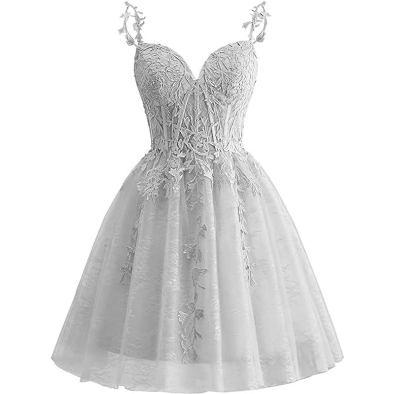 Women suspender sexy Formal Party evening dress（Processing time need 3-6 days） 8