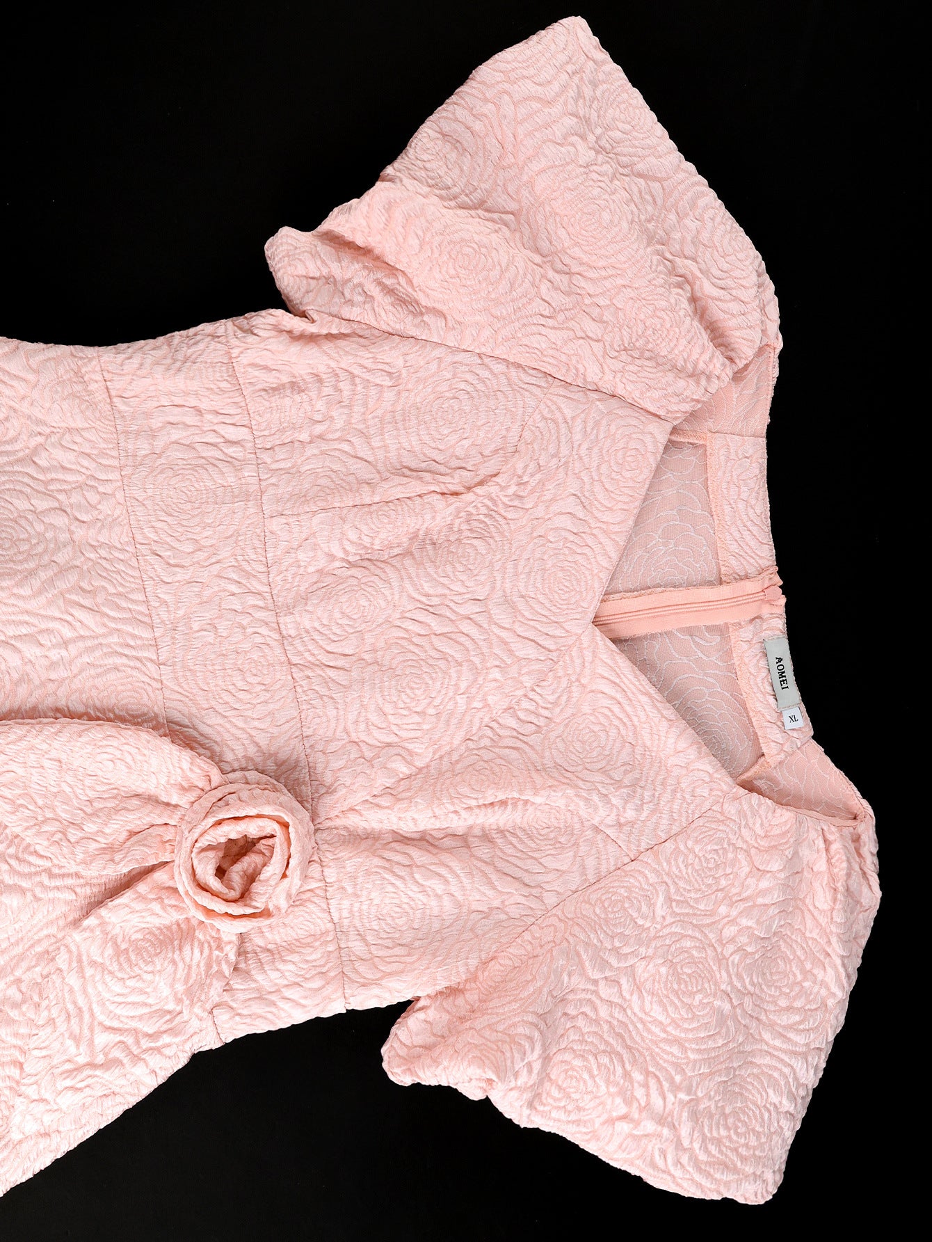 Women Elegant Puff Sleeve Formal Party Dress 7