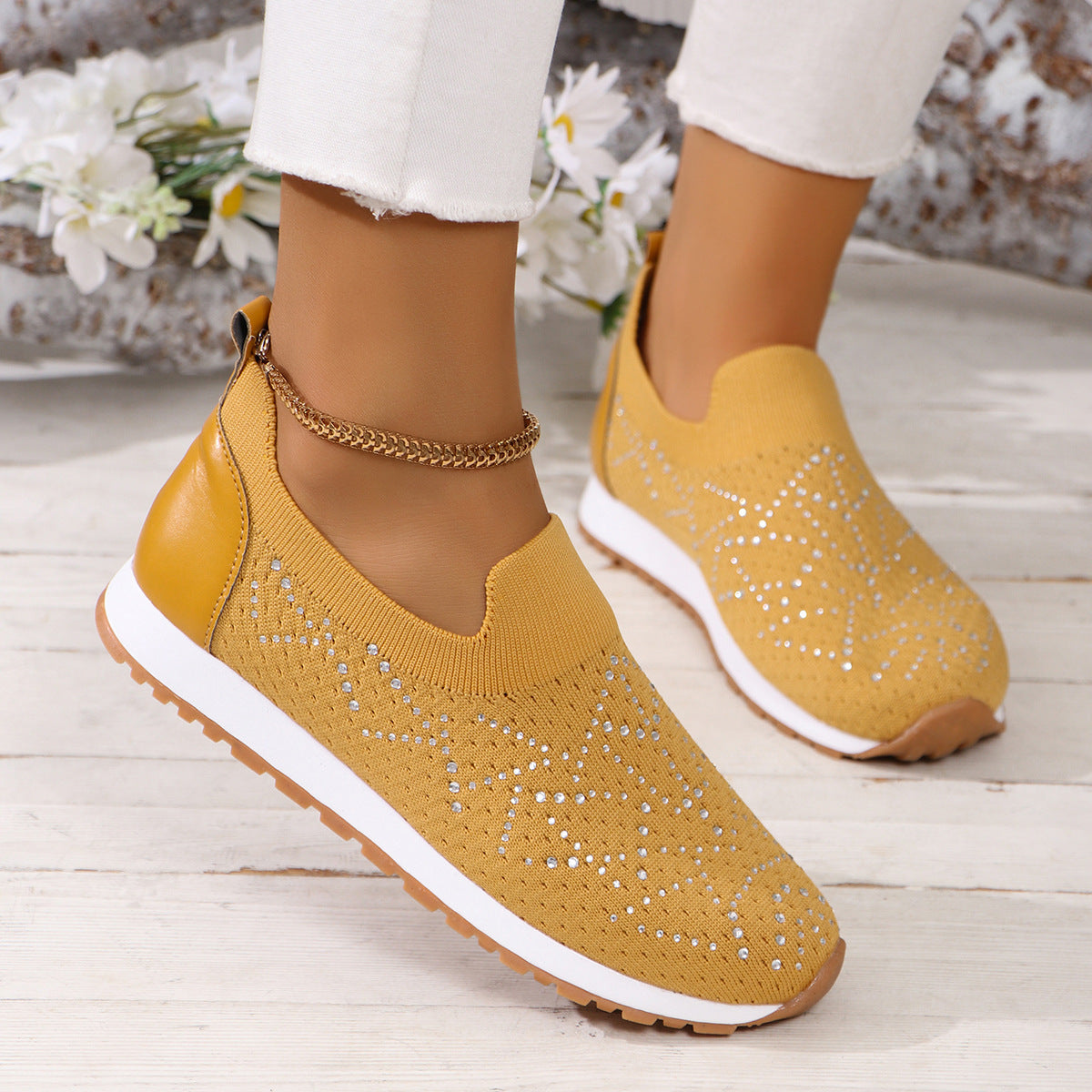 Women flying woven single shoes mesh flat casual single shoes 6