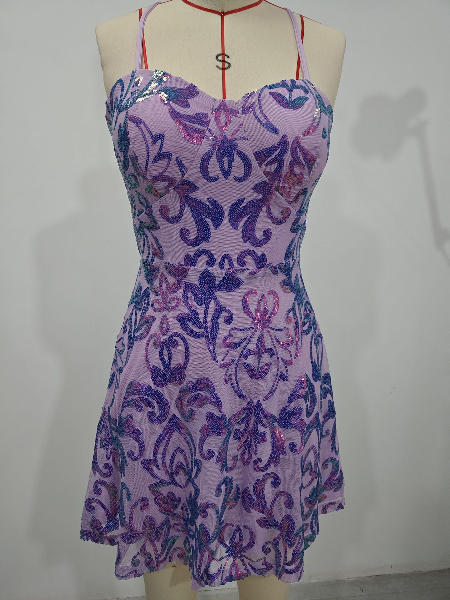 Women Spring and Summer Sleeveless Suspender Sexy Formal Party Dress 6