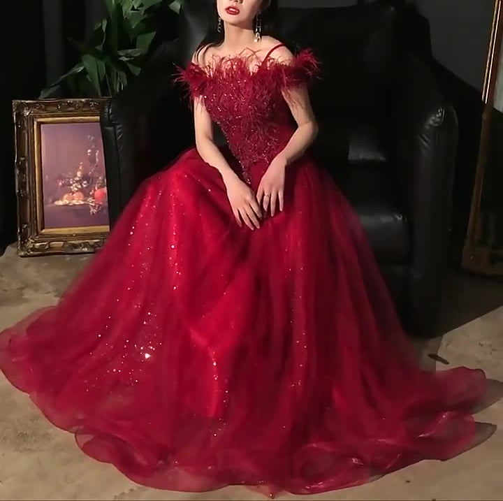 Women Summer Off Shoulder Formal Party Evening Dress（Processing time need 3-6 days） 3