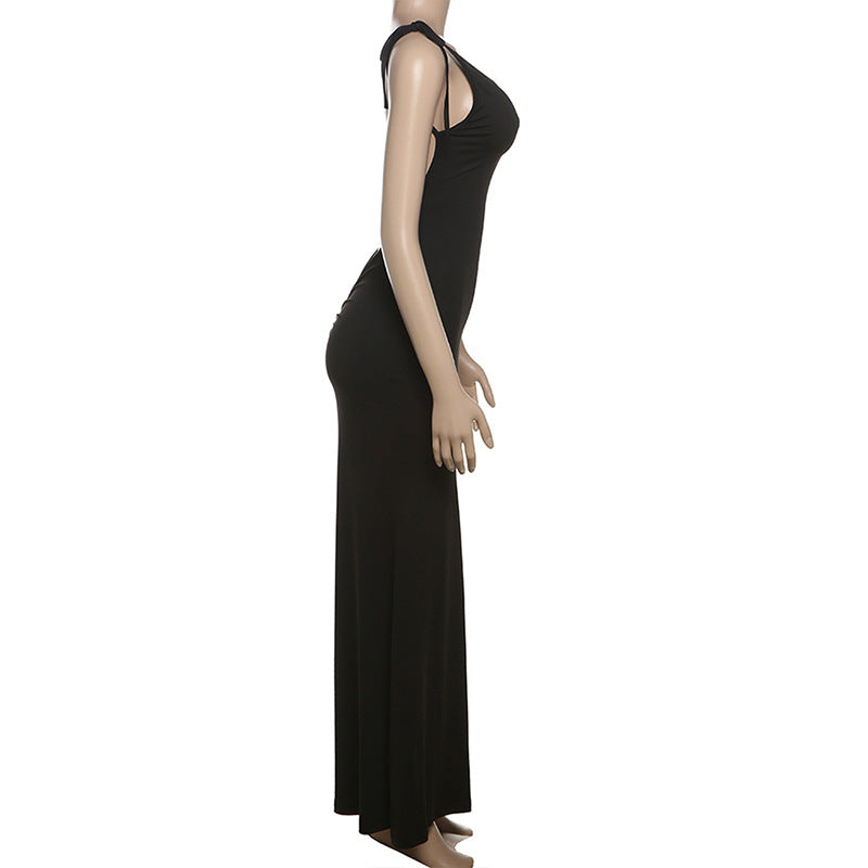 Summer Women's Chic Sexy Tie Low Back Strap Bodycon Dress 7