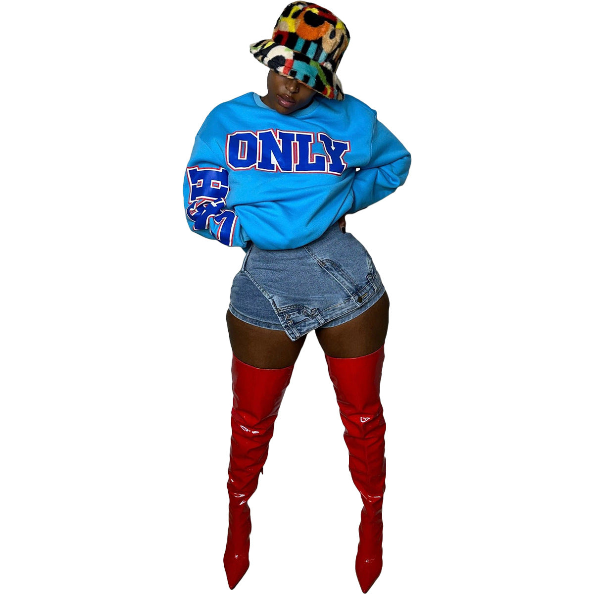 Women's Low Rise Patchwork Slim Fit Stretch Irregular Denim Shorts 7