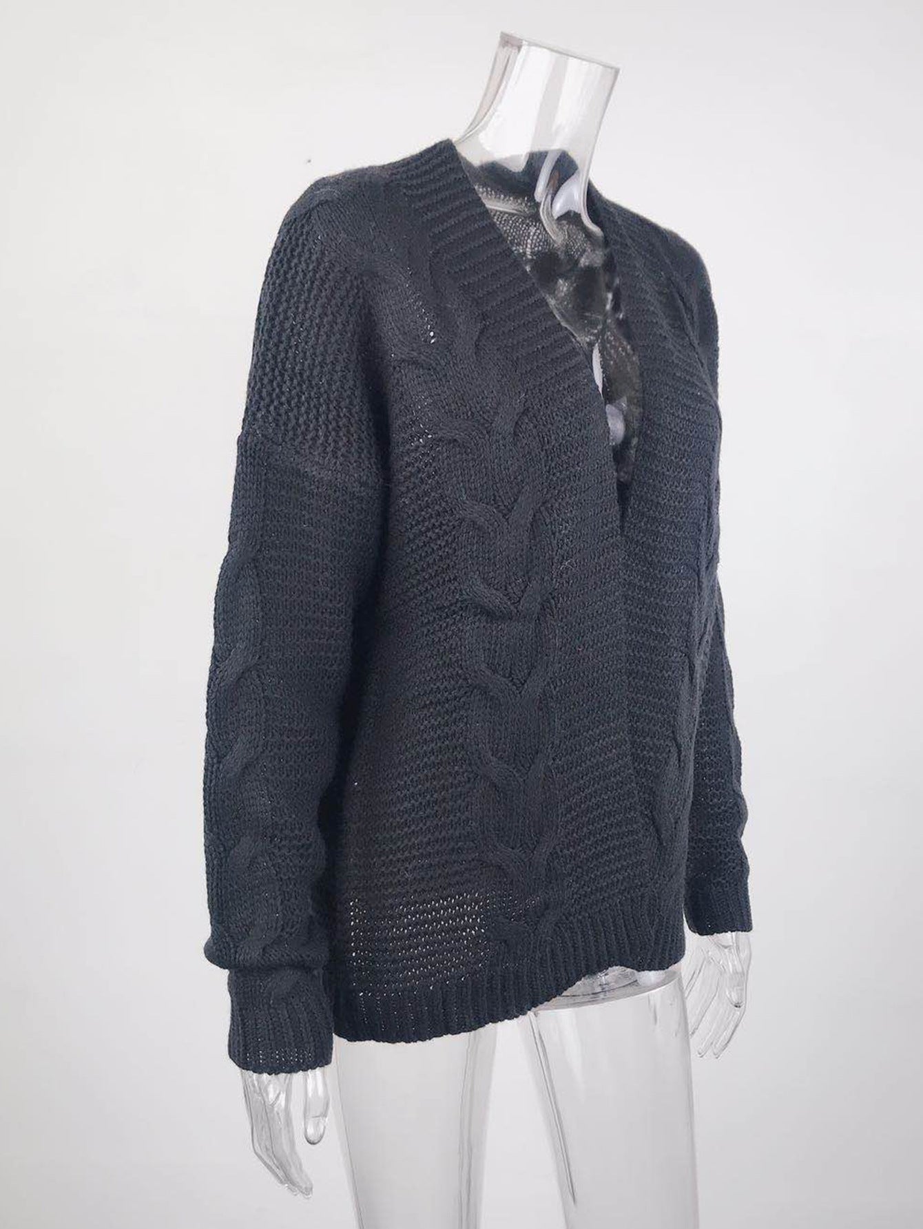 Autumn And Winter Sweaters Warm Knitting Cardigan Tops For Women 10