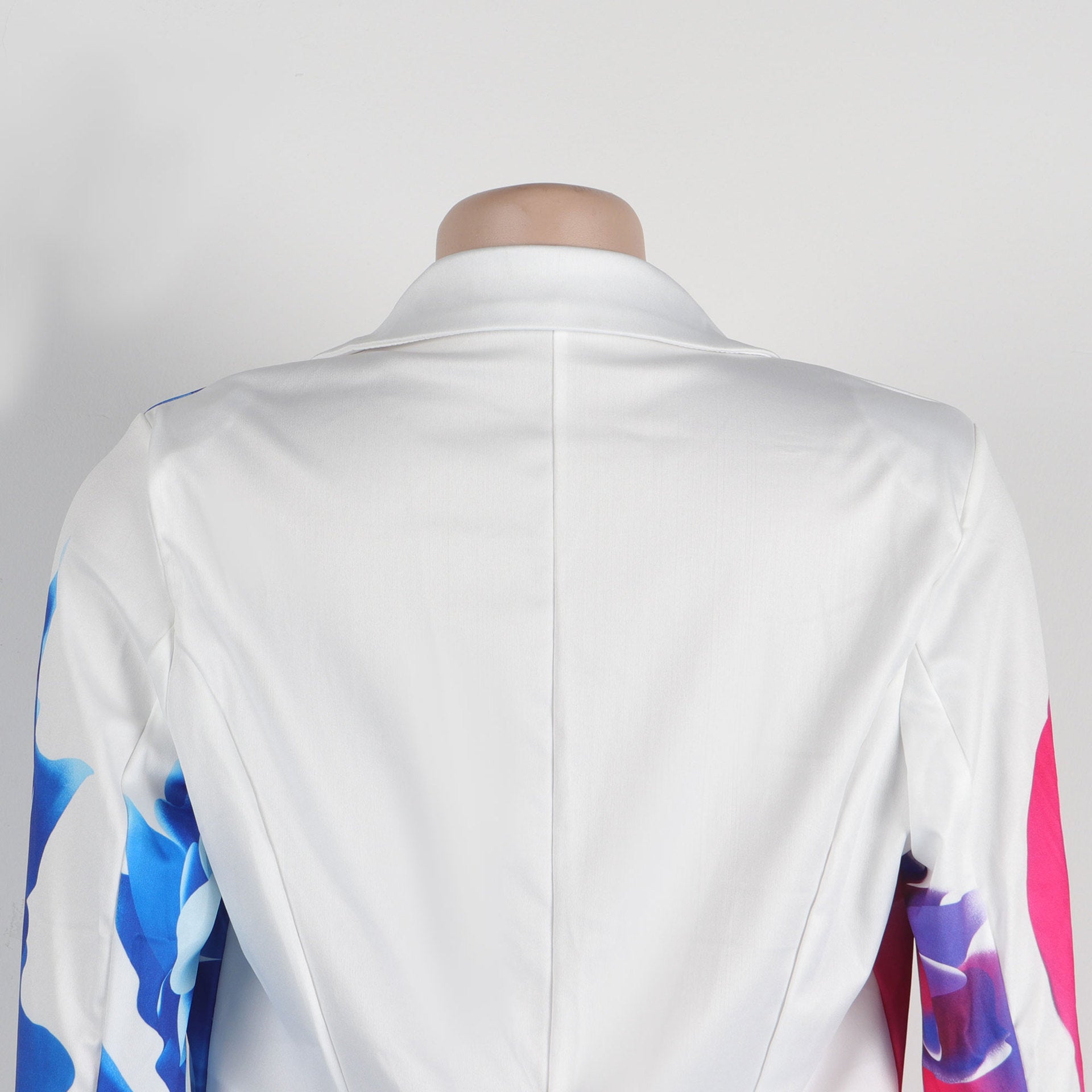 Sexy Plus size suit printed blazer shorts set 13