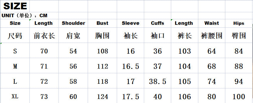 Fashion Loose T-Shirt Long Wide-Leg Pants Two-Piece Suits For Women 8