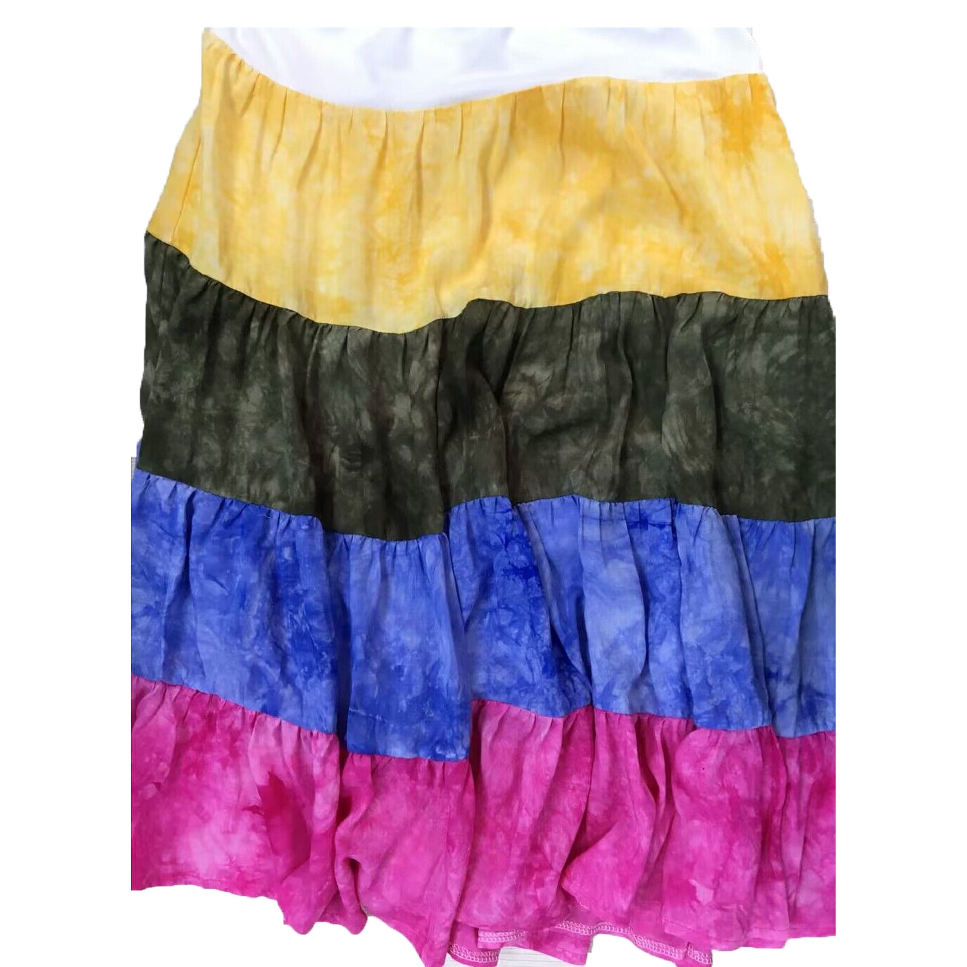 Fashion Ladies Gradient Print Multicolor Sleeveless Sleeveless Dress 21